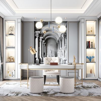 简欧式书房