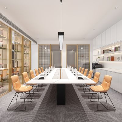 现代会议室3D模型