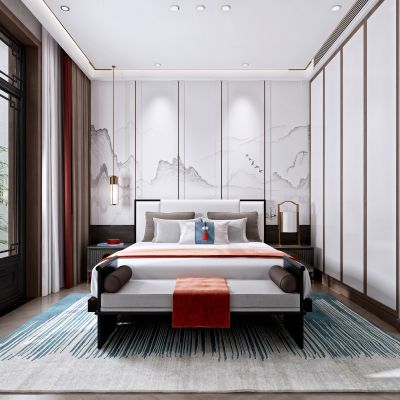 艾巴优-2020VIP学员投稿作品-新中式卧室