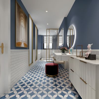 艾巴优-2020VIP学员投稿作品-现代主卫生间