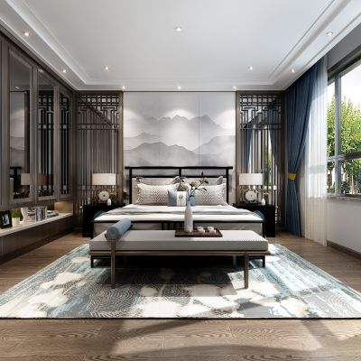 艾巴优-2020VIP学员投稿作品-新中式卧室