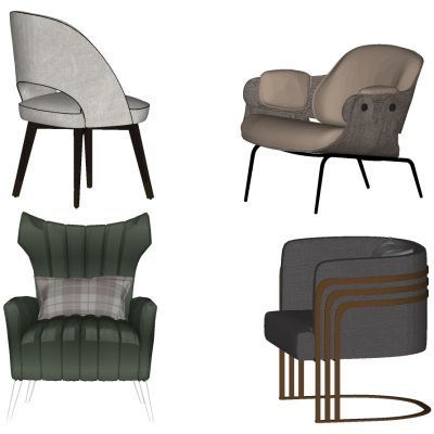 北欧轻奢单人沙发