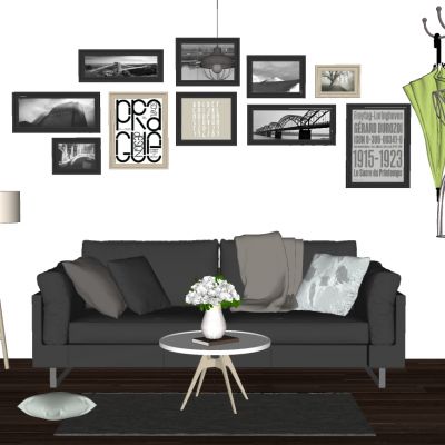 北欧现代简约双人沙发