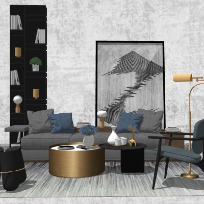 现代轻奢家具沙发