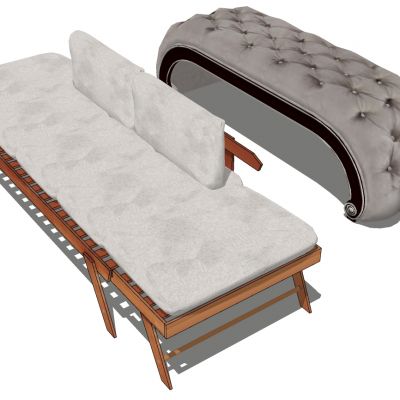 现代简约实木欧式法式皮革雕花床尾凳沙发