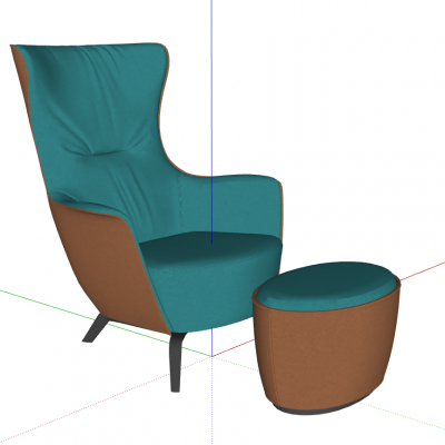 北欧现代休闲单人沙发