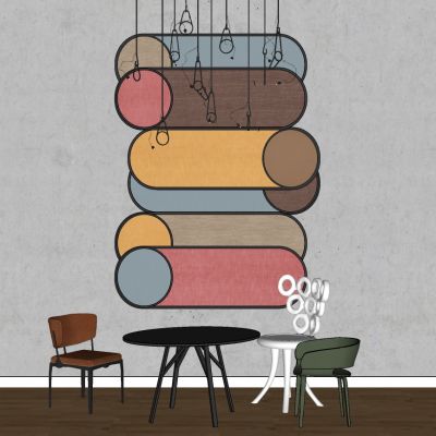 现代简约北欧桌椅-组合-桌椅