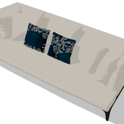 新中式现代多人沙发