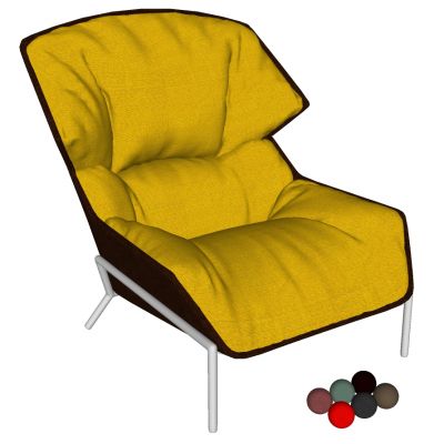 现代北欧单人休闲沙发