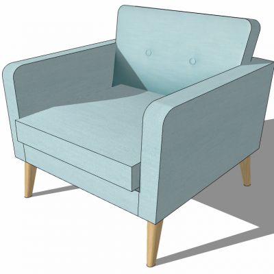 北欧现代单人休闲沙发