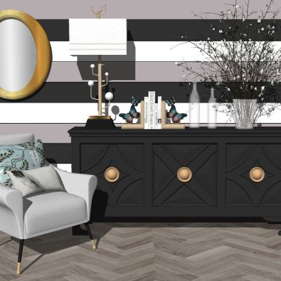 欧式法式新古典现代单人沙发