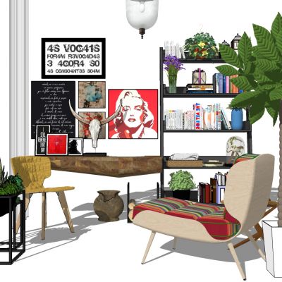 北欧现代单人休闲沙发