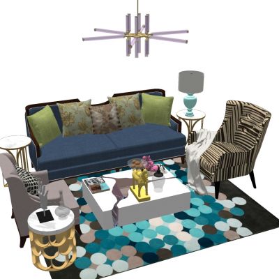 欧式新古典沙发