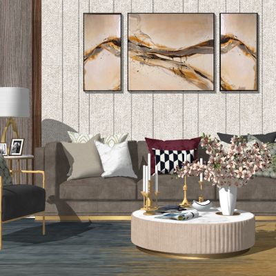 现代轻奢简欧客厅