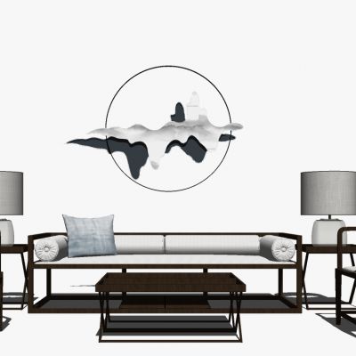 新中式实木家具沙发