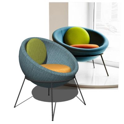 现代北欧时尚艺术藤编编织休闲椅