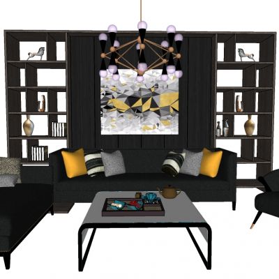 现代轻奢转角沙发