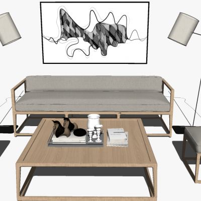 新中式实木家具沙发