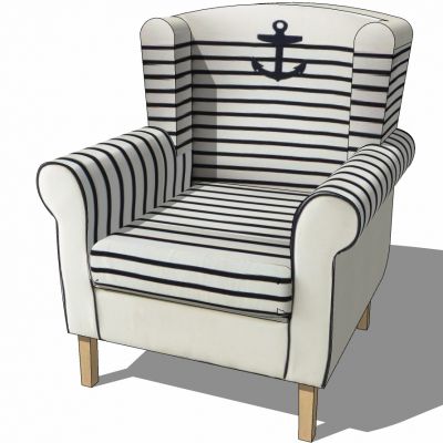 地中海单人沙发