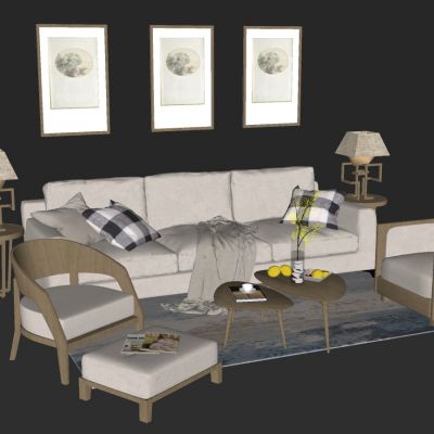 北欧简约单人沙发