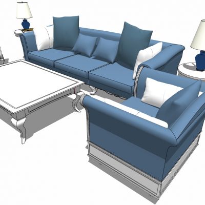 地中海欧式沙发