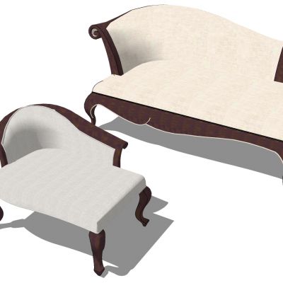 美式法式贵妃榻贵妃椅