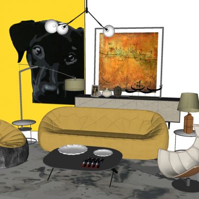 北欧现代简约单人沙发