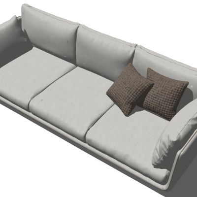 现代简约多人沙发