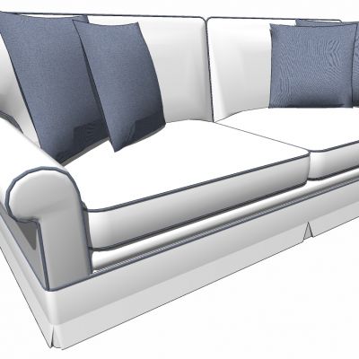 地中海欧式单体沙发