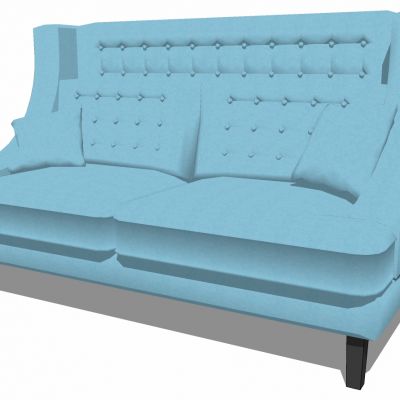 地中海欧式单体沙发