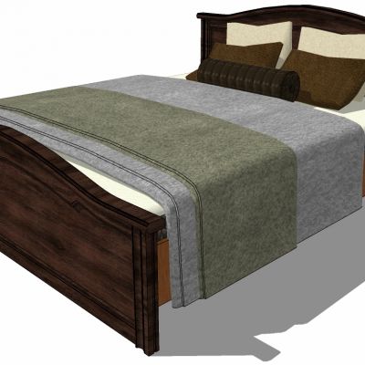 美式欧式古典实木床