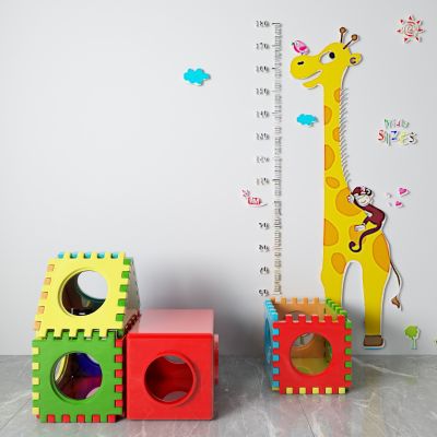 现代儿童卡通身高标尺