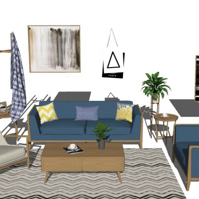 北欧现代单人沙发