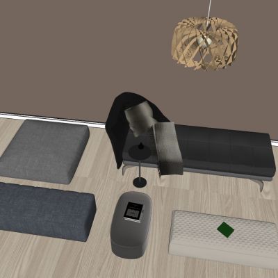 现代轻奢布艺皮革沙发