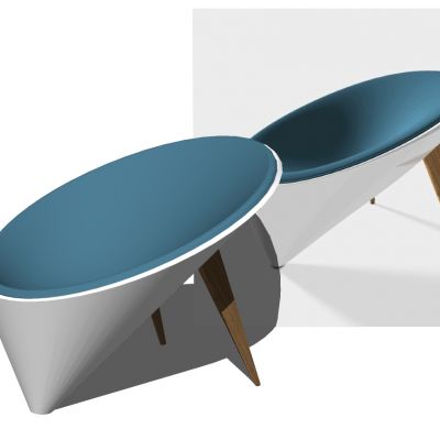 现代北欧时尚艺术休闲椅