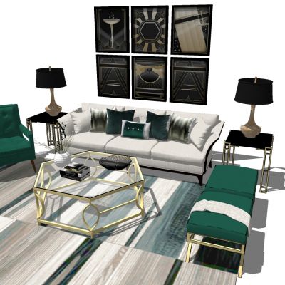 欧式新古典沙发