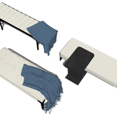 新中式简欧式现代床尾凳沙发