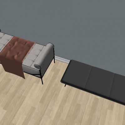 简欧式现代新中式床尾凳沙发