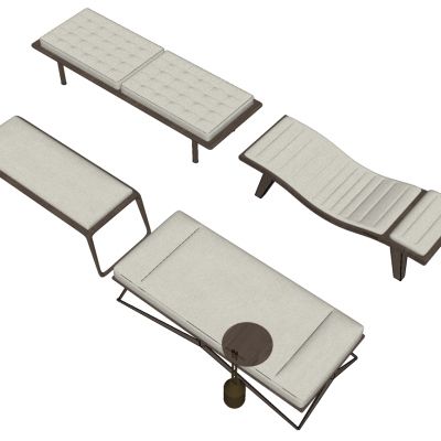 新中式现代轻奢简欧式矮凳沙发