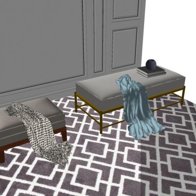 简欧金属轻奢沙发