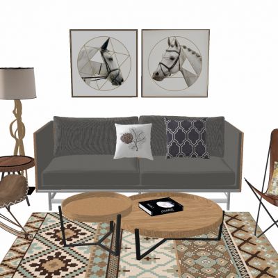 北欧现代美式新古典混搭沙发