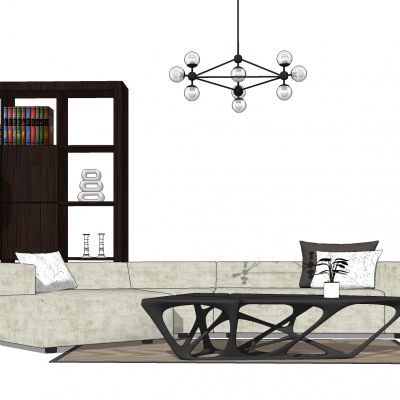 现代轻奢弧形半圆沙发