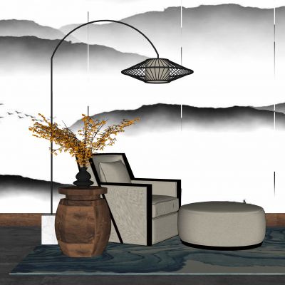 新中式休闲沙发