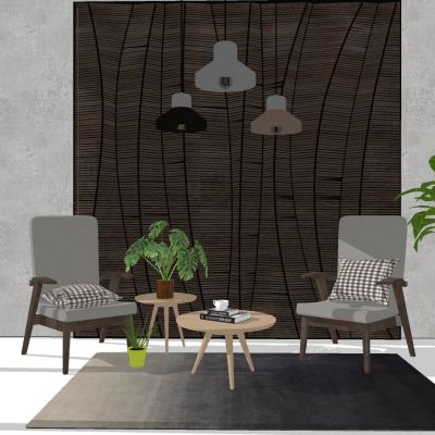 东南亚北欧现代休闲单椅