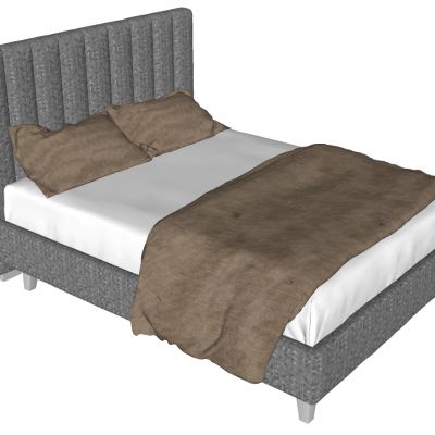 现代简约双人床