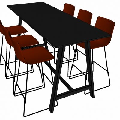 现代办公家具会议室会议桌椅子