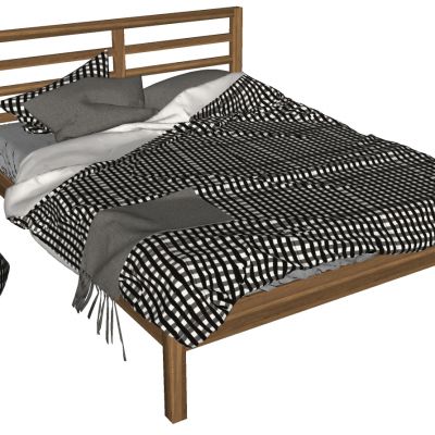 北欧现代双人床