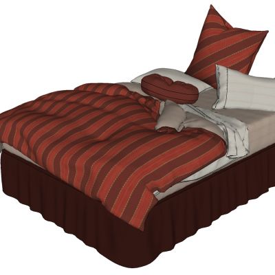 现代乡村民宿床