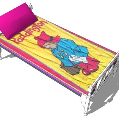 实木单人儿童床