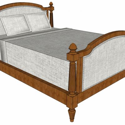 美式欧式古典实木床